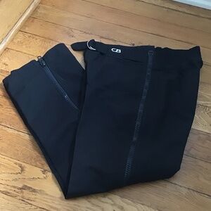 CB Ski Pants GoreTex Full-Zip Snow Winter Sports Size 30 EUC Black